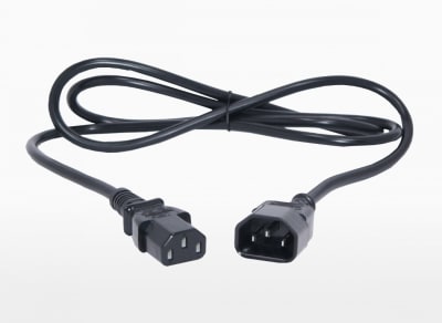 CABLE DE PODER C13/C14 6A 3X0,75MM 1.5MT MACHO HEMBRA CCMC1