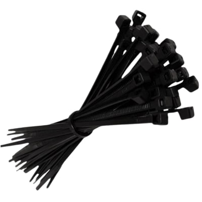 AMARRAS PLASTICAS LARGAS 100 UNIDADES NEGRA 200x4,8mm1