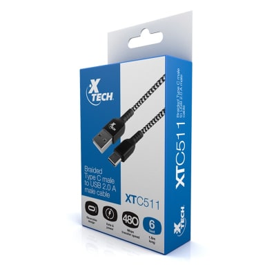 CABLE USB 2.0 A USB TIPO C XTECH XTC-5112