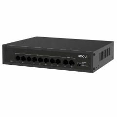 Switch PoE IMOU 8 puertos PoE 10/100M y 2 puertos Uplink 10/100M SF110P