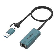 ADAPTADOR ETHERNET ONTEN USB-C/USB 3.0 OTN-UE106+