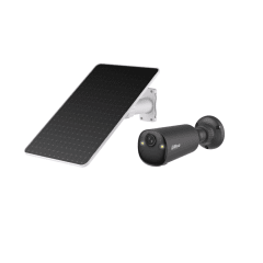 Cámara Dahua Bullet 4MP WiFi Con Panel Solar Tecnología AOV Sirena y Luz estroboscopica DH-KIT/IPC-BF4CA/M0508