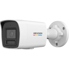 Cámara Hikvision Bullet IP 4MP AcuSense ColorVU 3.0 Smart Hybrid Light 30m IP67 Con Audio DS-2CD1047G3-LIU