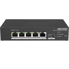 SWITCH INDUSTRIAL HIKSISION 4FE POE+ 60W+1GE+1SFP DS-3T1306P-SI/HS