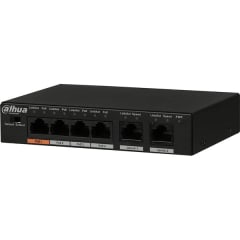 SWITCH DAHUA 4 PUERTOS POE DH-PFS3006-4ET-36