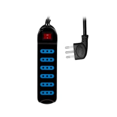 ZAPATILLA ELECTRICA 6 ENCHUFES 3MTS NEGRO PHILCO