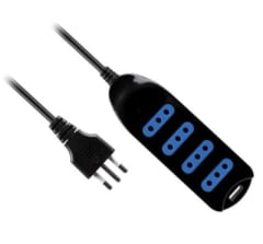 ZAPATILLA ELECTRICA 4 ENCHUFES 1.5 MTS NEGRO PHILCO