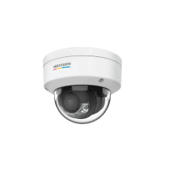 Cámara Hikvision Domo IP 2MP IR30 IK08 ColorVu/Smart Hybrid Light Con Audio DS-2CD1127G2H-LIU