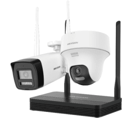 KIT INALAMBRICO WIFI HIKVISION  NVS 4CH SD +1 BULLET 2MP +1 PT 2MP NKS422W02H