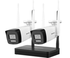 KIT INALAMBRICO WIFI HIKVISION NVS 4CH DS 2 BULLET 2MP NKS422W0H