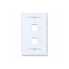 FACE PLATE 3Z 2 PUERTOS BLANCO PF2PB