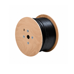 CABLE UTP EXTERIOR CAT6 COBRE 3Z 305MTS NEGRO 24AWG