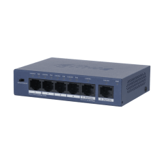 SWITCH DAHUA CON 4 PUERTOS POE Y 2 PUERTOS 10/100 36W DH-S3006-4ET-36