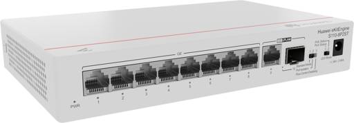 SWITCH HUAWEI 8 PUERTOS POE eKit 10/100/1000 BASE-T PORTS PoE+ 1*GE S110-8P2ST2