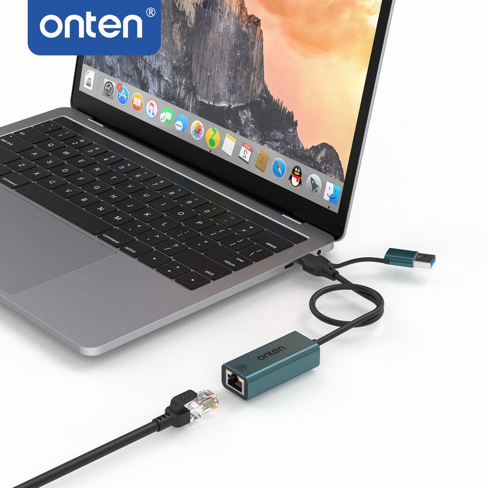 ADAPTADOR ETHERNET ONTEN USB-C/USB 3.0 OTN-UE106+3