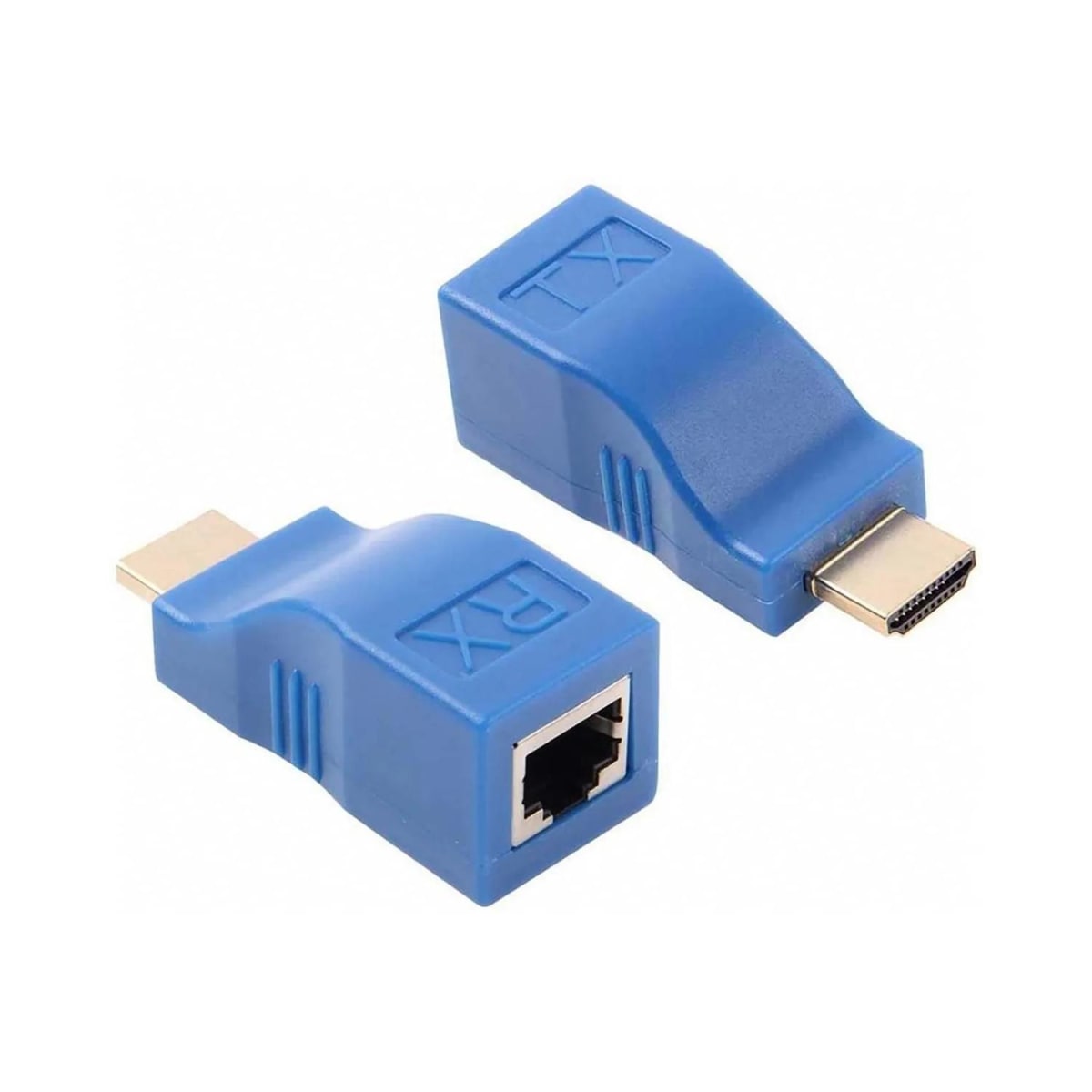 EXTENSOR HDMI SOBRE UTP CAT6 HASTA 30 MT PASIVO AZUL 0