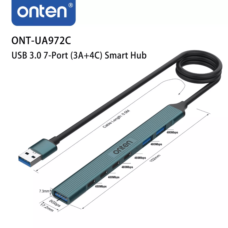 HUB USB 3.0 A 2 USB 2.0, 1 USB 3.0 Y 4USB2