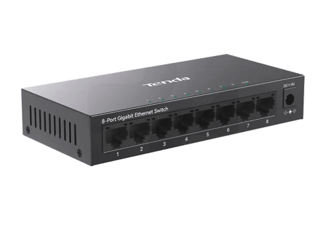 SWITCH TENDA DE ESCRITORIO 8 PUERTOS METALICO V3.12