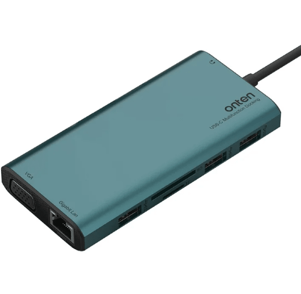 DOCKING ONTEN USB-C MULTIFUNCION 12 EN 1 4K GIGABIT OTN-UC601 0