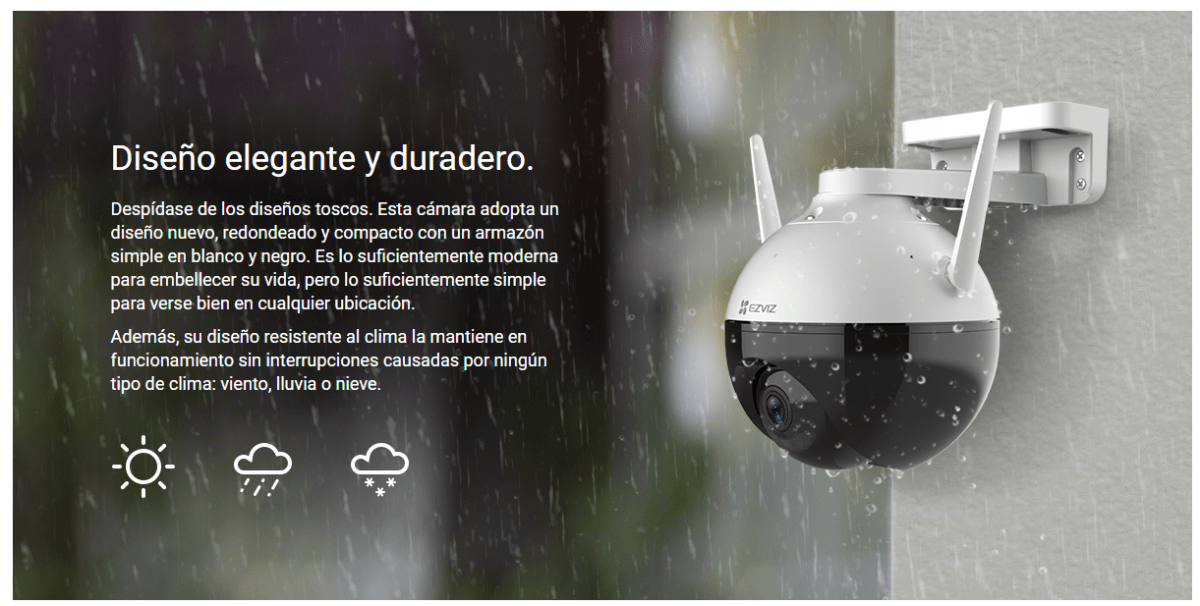 CAMARA EZVIZ DOMO 2MP 360 PT DE EXTERIOR EZVIZ CS-C8C3