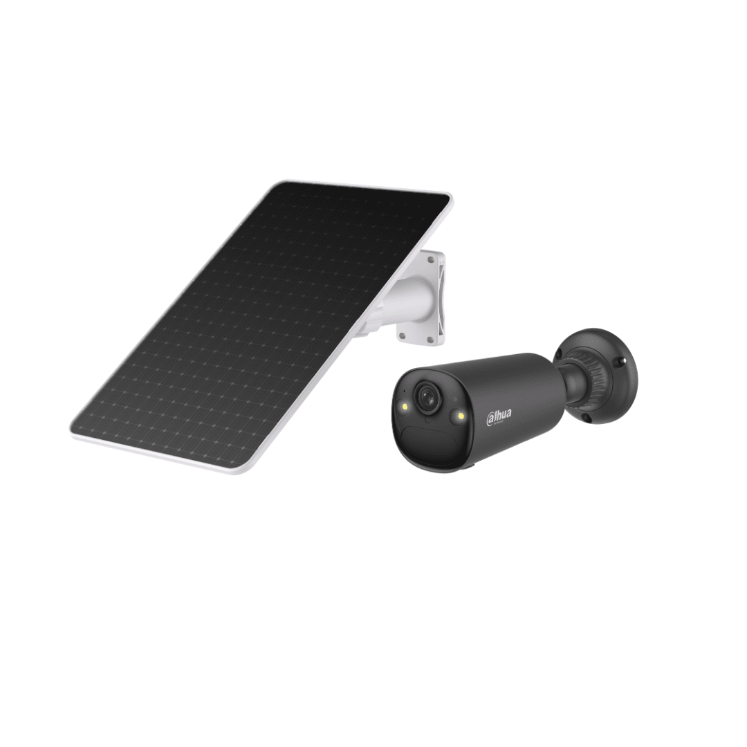 Cámara Dahua Bullet 4MP WiFi Con Panel Solar Tecnología AOV Sirena y Luz estroboscopica DH-KIT/IPC-BF4CA/M0508 0