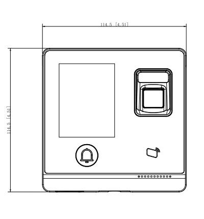CONTROL DE ACCESO STANDALONE DAHUA HUELLLA/CLAVE/TARJETA (ID CARD) DHI-ASI1212F-D2
