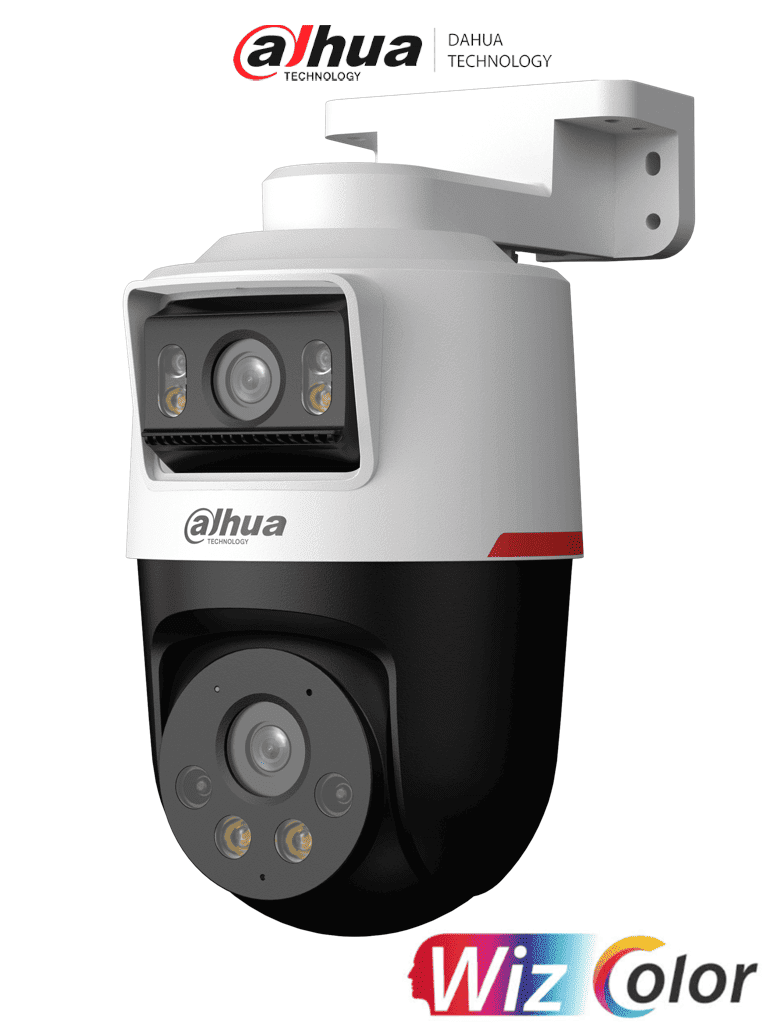 CAMARA DAHUA PT IP 2+2MP WIZCOLOR DISUACION ACTIVA AUDIO BIDIRECCIONAL DH-IPC-PTS2249B-E2-S-PV-PRO2