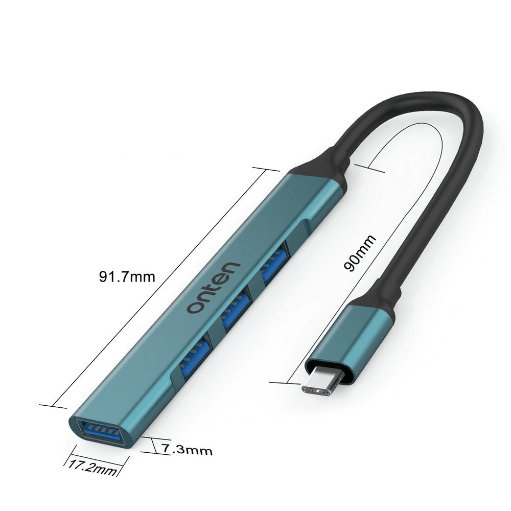 HUB DE USB-C A  1 USB 3.0 Y 3 USB 2.0 ONT-97013