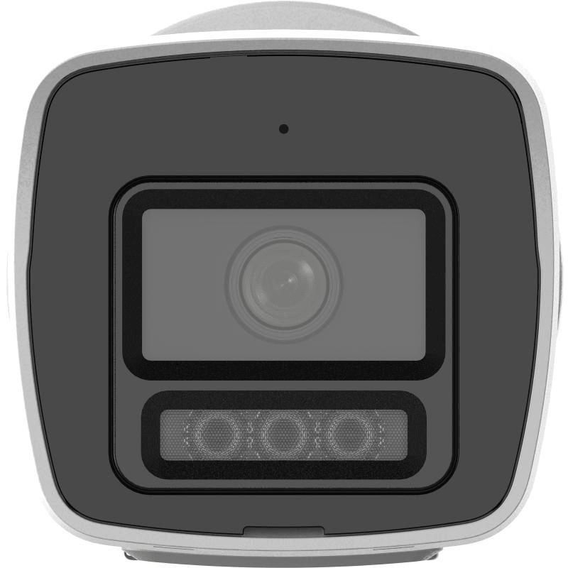 Cámara Hikvision Bullet IP 2MP AcuSense ColorVU 3.0 Smart Hybrid Light 30m IP67 Con Audio DS-2CD1027G3-LIU2