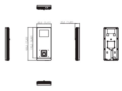 CONTROL DE ACCESO STANDALONE IP65 SOPORTA P2P DHI-ASI2212H-W1