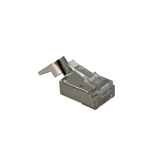 CONECTOR RJ45 CAT6A CRIMPEABLES BLINDADO FTP STP 10 UNIDADES RJA-102
