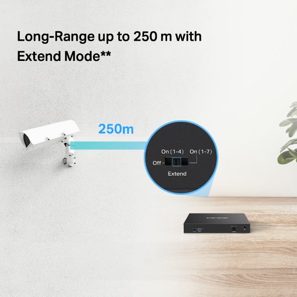 SWITCH MERCUSYS 8 PUERTOS GIGA + 7 PUERTOS POE MS108GP9