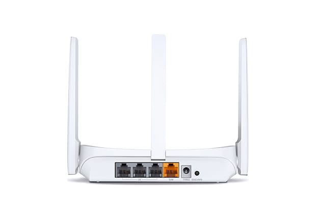 ROUTER MERCUSYS WIRELESS 300MPBS 3 ANTENAS FIJAS 5DBI  2-LAN 1 WAN 2,4GHZ MW305R2