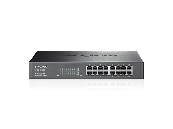 SWITCH TP-LINK 16 PUERTOS GIGABIT RACKEABLE SEMI- ADMINISTRABLE TL-SG1016DE2
