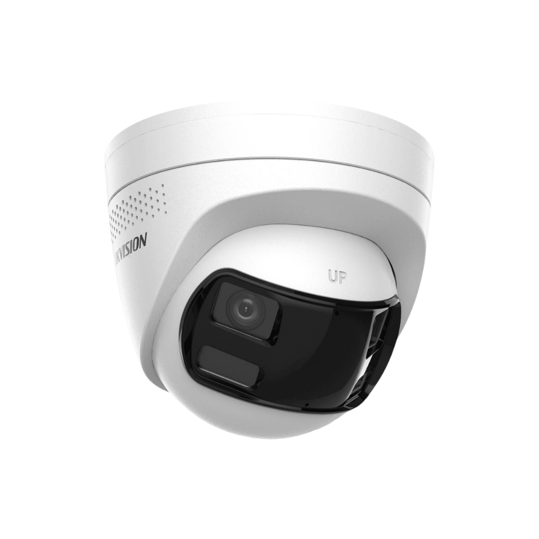 Cámara Hikvision Domo IP 6MP Doble Lente Audio Bidireccional Luz estroboscópica y sirena DS-2CD1363G2P-LIUF/SL1