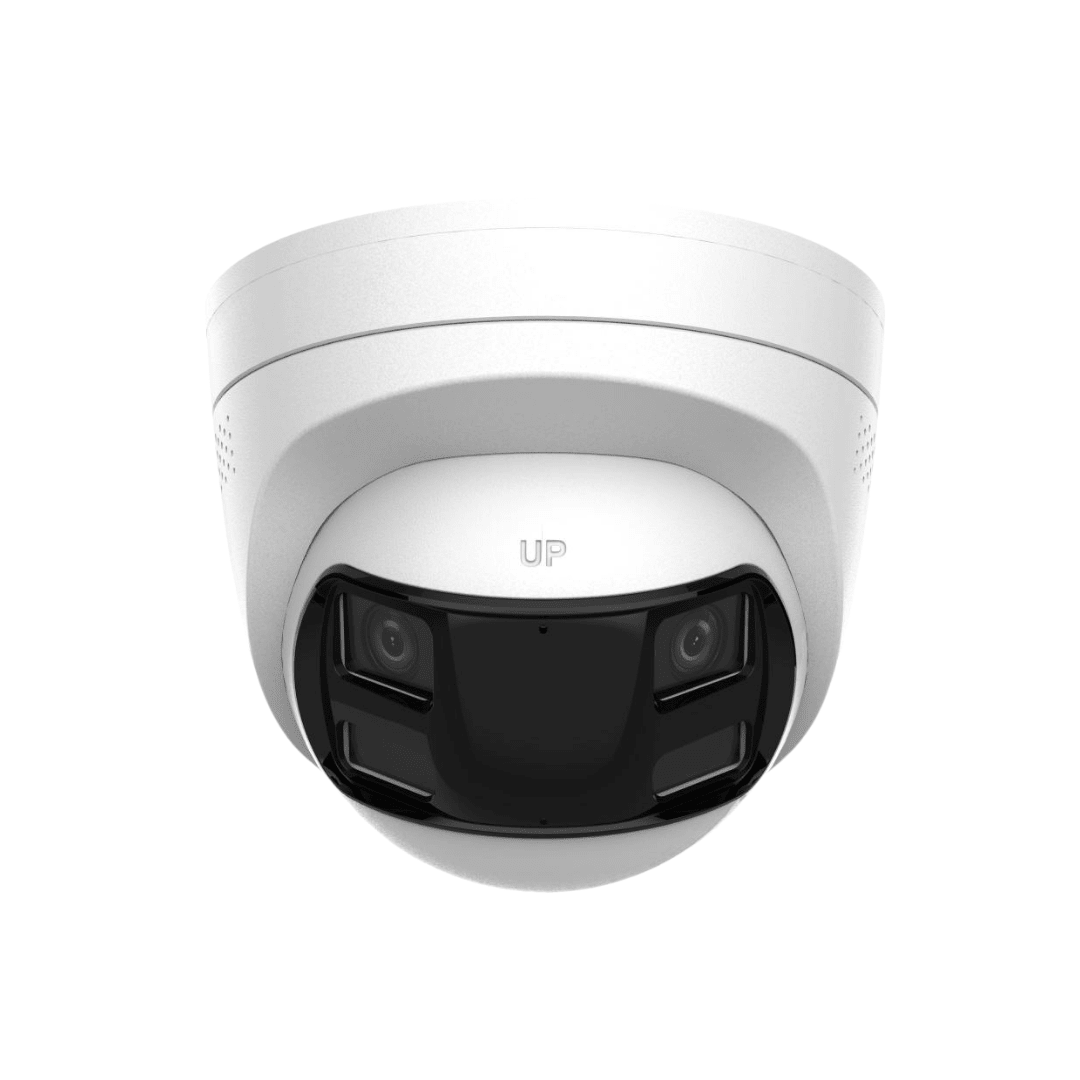 Cámara Hikvision Domo IP 6MP Doble Lente Audio Bidireccional Luz estroboscópica y sirena DS-2CD1363G2P-LIUF/SL2
