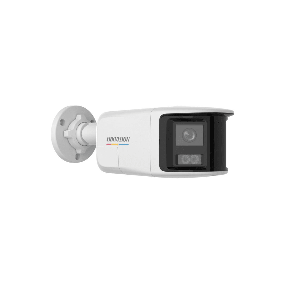 Cámara Hikvision Bullet IP 6MP ColorVu Doble Lente Audio Bidireccional Luz Estroboscópica y Sirena DS-2CD1T67G2HP-LIUF/SRB3
