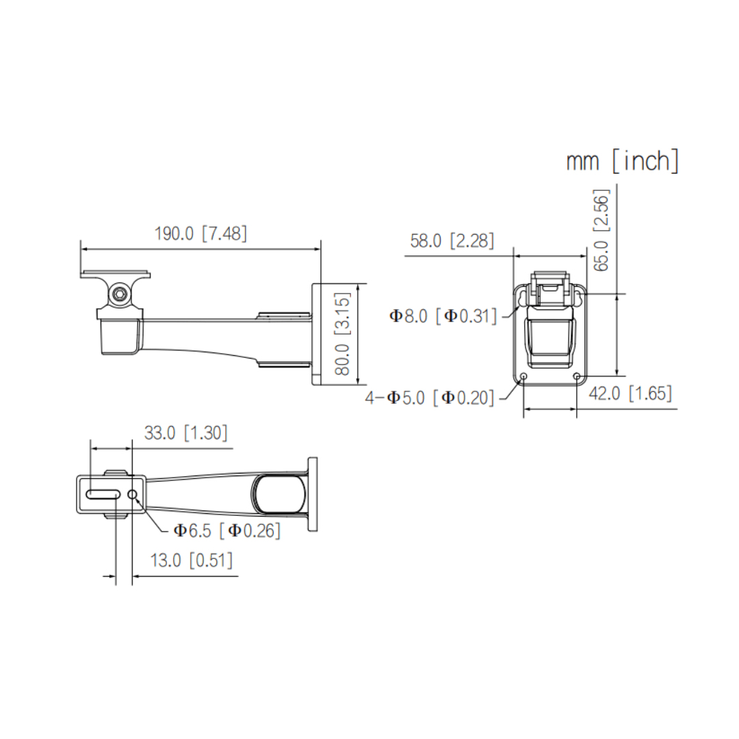 SOPORTE A MURO DAHUA 195MMX98MMX61MM DH-PFB121W3