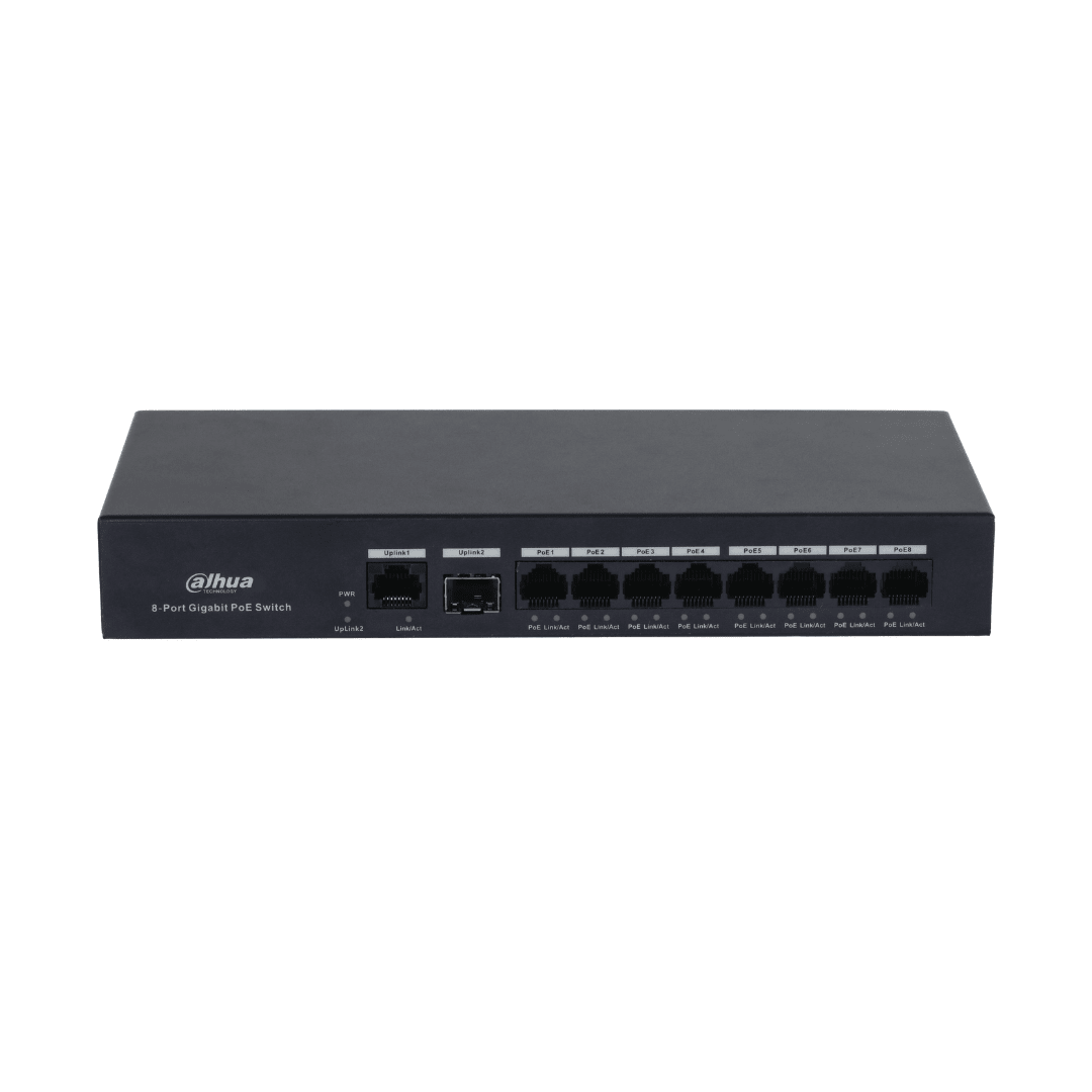 SWITCH DAHUA 8 PUERTOS POE GIGABIT DH-PFS3110-8GT-65V2