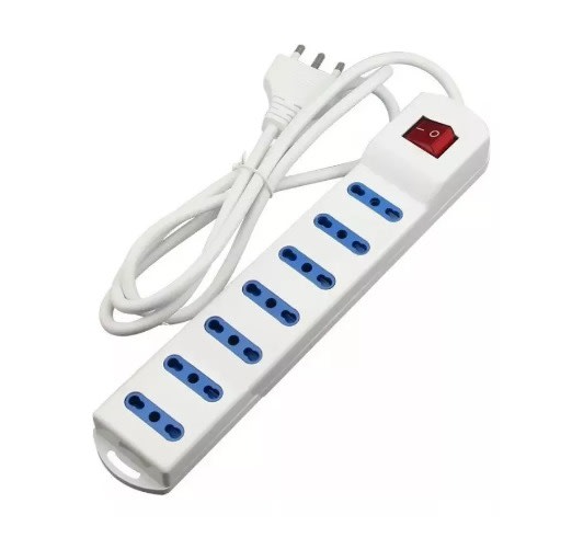 ZAPATILLA ELECTRICA 7 ENCHUFES 1,5MTS BLANCO 1
