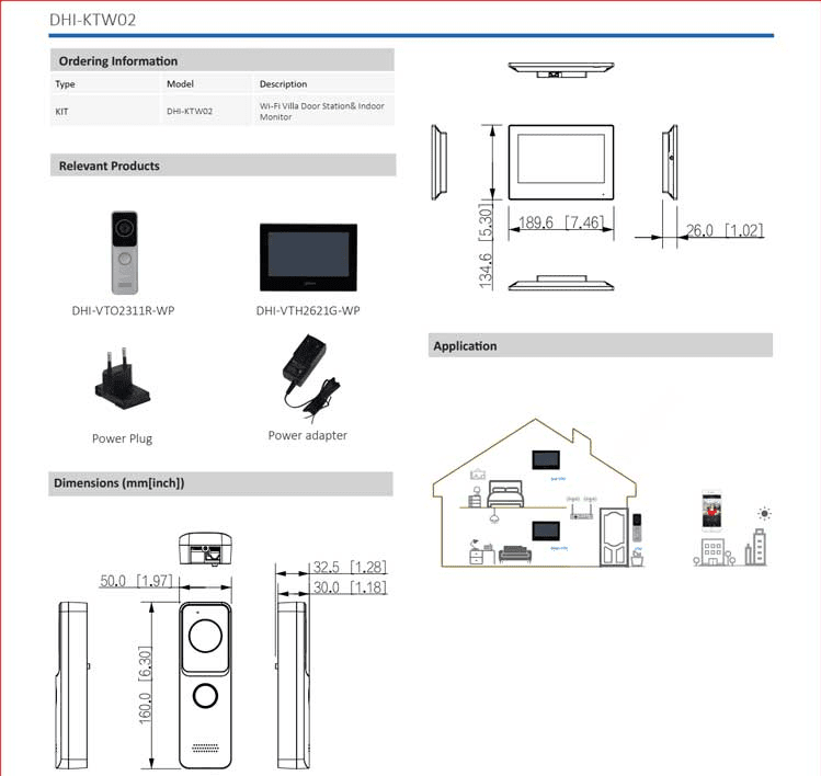 KIT VIDEO PORTERO IP DAHUA DHI-KTW022