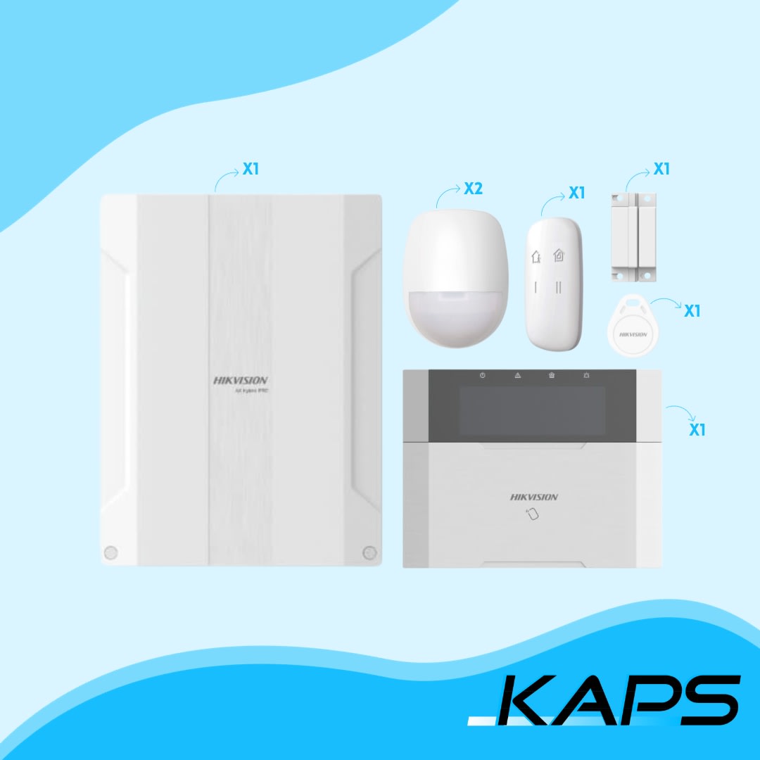 KIT ALARMA AX PRO HIBRIDO 64 ZONAS HIKVISION DS-PHA64-KIT-WB | KAPS ...