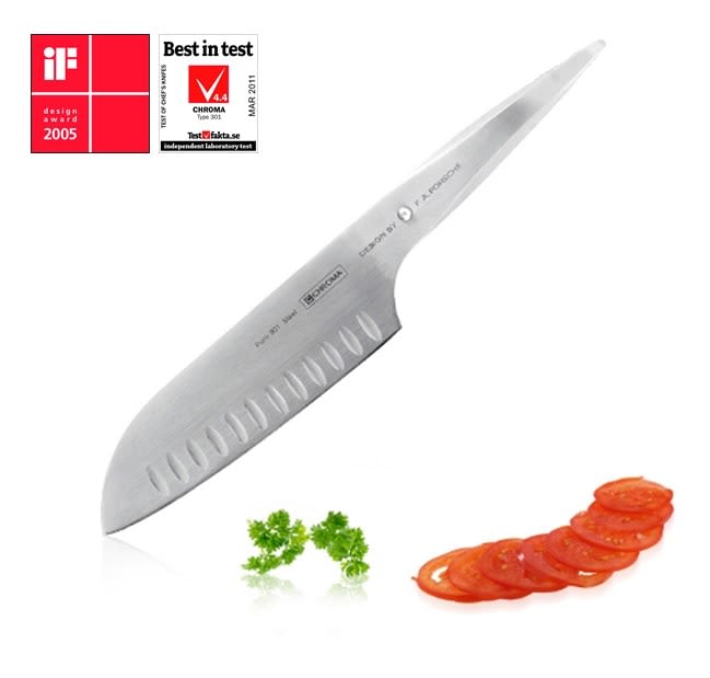 CUCHILLO SANTOKU 18 CM FLUTED TIPO 301 P21 1 CUCHILLO SANTOKU 18 CM FLUTED TIPO 301 P21 1