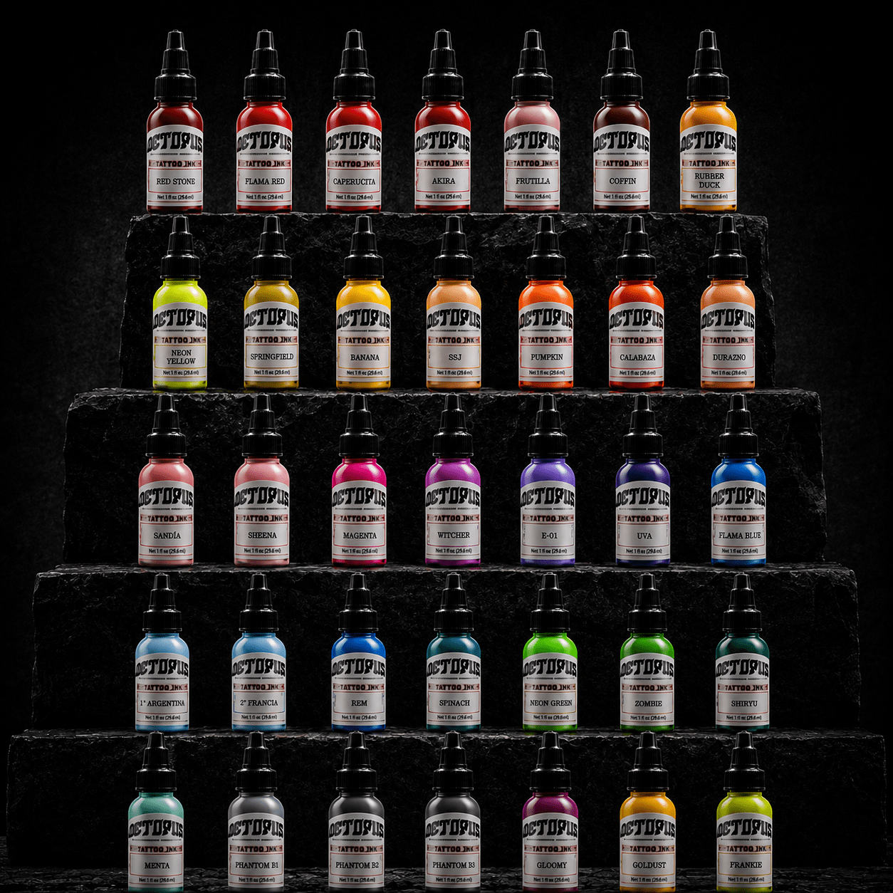 Set Octopus inks Completo 35 tonos