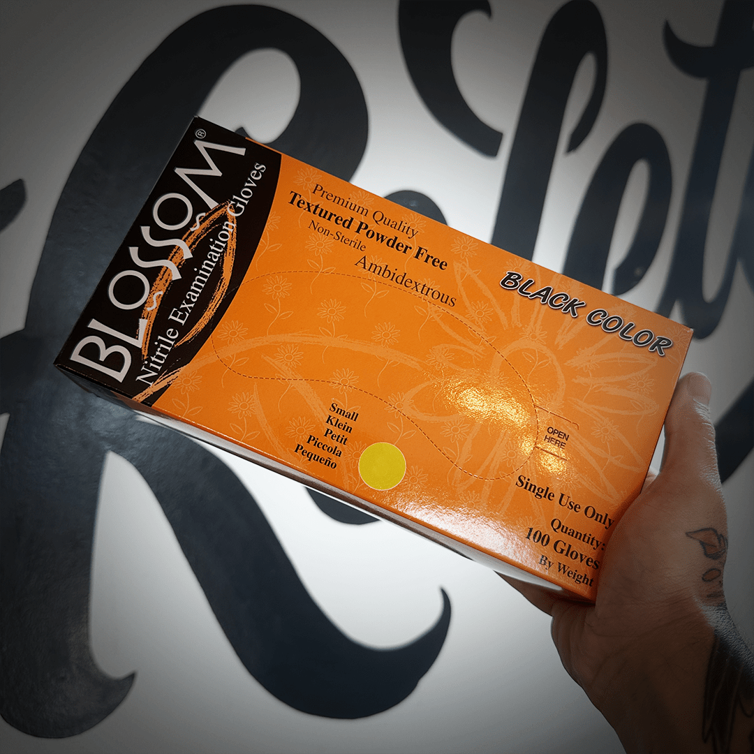 Guante nitrilo Blossom negro1