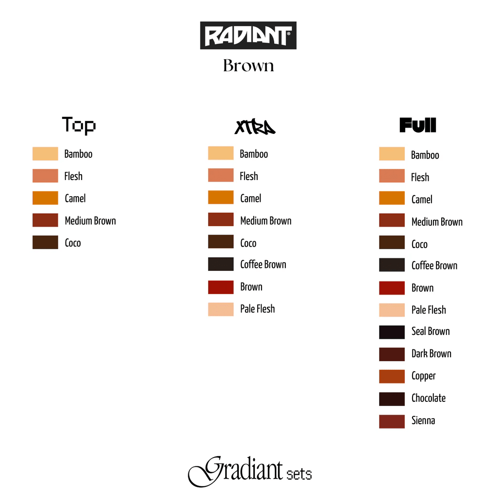 Set Gradiant Brown Top 52