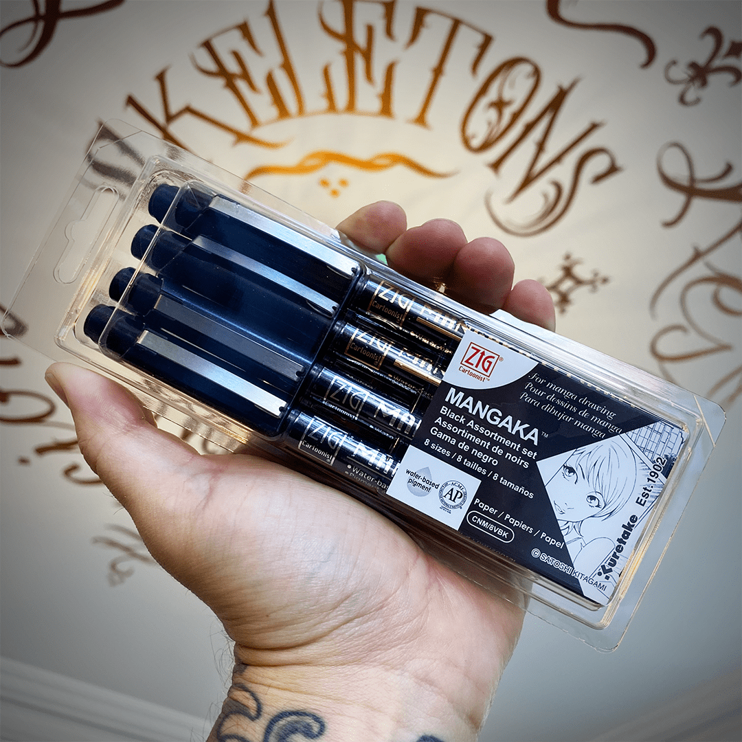 Mangaka Set de 8 (negro)1