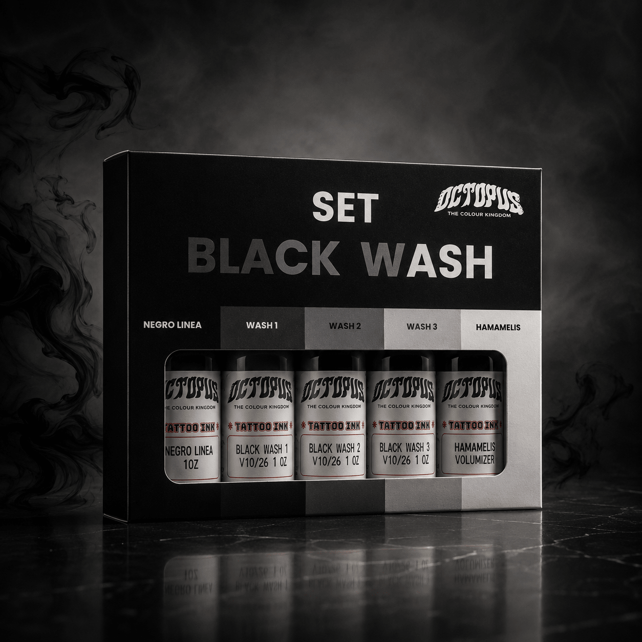 Set Black Wash Octopus 5 unit
