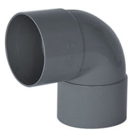 CODO PVC DE 110 GRIS