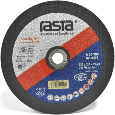 DISCO CORTE METAL 9 RASTA